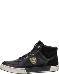 schwarze hohe Sneakers aus Leder von Pantofola D'oro