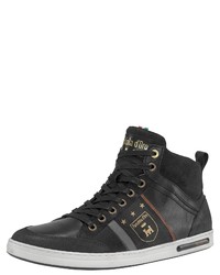 schwarze hohe Sneakers aus Leder von Pantofola D'oro