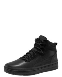 schwarze hohe Sneakers aus Leder von PARK AUTHORITY by K1X