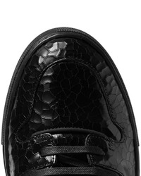 schwarze hohe Sneakers aus Leder von Balenciaga