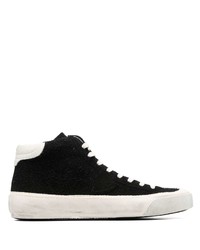 schwarze hohe Sneakers aus Leder von Philippe Model Paris