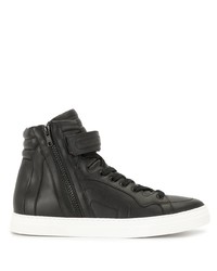 schwarze hohe Sneakers aus Leder von Pierre Hardy