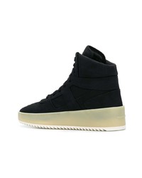 schwarze hohe Sneakers aus Leder von Fear Of God