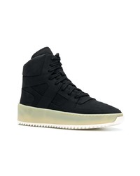 schwarze hohe Sneakers aus Leder von Fear Of God