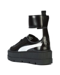 schwarze hohe Sneakers aus Leder von Fenty X Puma