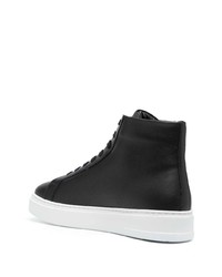 schwarze hohe Sneakers aus Leder von Philipp Plein