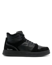 schwarze hohe Sneakers aus Leder von Premiata