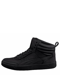 schwarze hohe Sneakers aus Leder von Puma