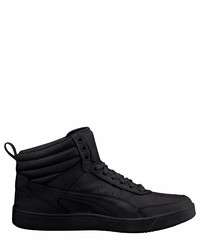 schwarze hohe Sneakers aus Leder von Puma