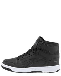 schwarze hohe Sneakers aus Leder von Puma