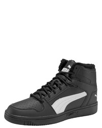 schwarze hohe Sneakers aus Leder von Puma