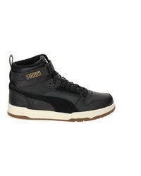 schwarze hohe Sneakers aus Leder von Puma