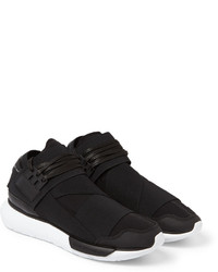 schwarze hohe Sneakers aus Leder von Y-3