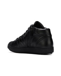 schwarze hohe Sneakers aus Leder von Baldinini