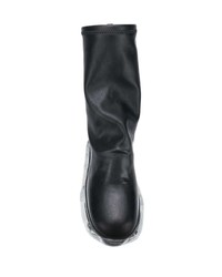 schwarze hohe Sneakers aus Leder von SWEA