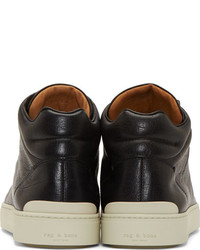 schwarze hohe Sneakers aus Leder von Rag and Bone