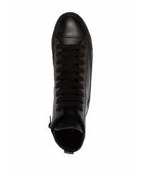 schwarze hohe Sneakers aus Leder von Ann Demeulemeester