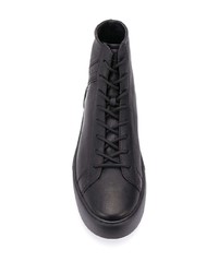 schwarze hohe Sneakers aus Leder von Hogan