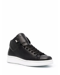 schwarze hohe Sneakers aus Leder von NEW STANDARD