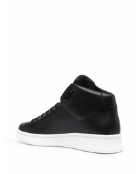 schwarze hohe Sneakers aus Leder von NEW STANDARD