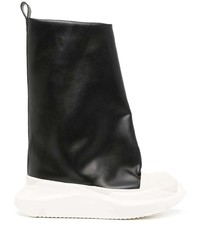 schwarze hohe Sneakers aus Leder von Rick Owens DRKSHDW