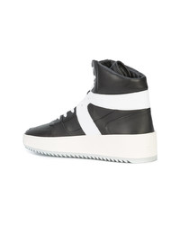 schwarze hohe Sneakers aus Leder von Fear Of God