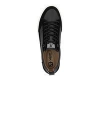 schwarze hohe Sneakers aus Leder von Rieker
