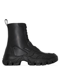 schwarze hohe Sneakers aus Leder von Rombaut