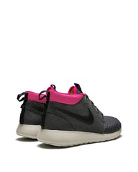 schwarze hohe Sneakers aus Leder von Nike