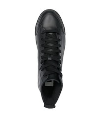 schwarze hohe Sneakers aus Leder von Diesel