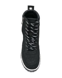 schwarze hohe Sneakers aus Leder von Diesel