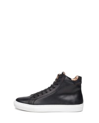 schwarze hohe Sneakers aus Leder von SHOEPASSION