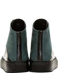 schwarze hohe Sneakers aus Leder von Damir Doma