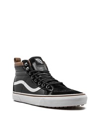 schwarze hohe Sneakers aus Leder von Vans