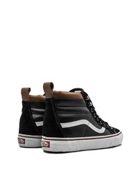 schwarze hohe Sneakers aus Leder von Vans