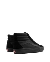 schwarze hohe Sneakers aus Leder von Vans