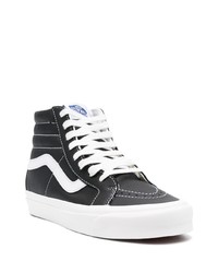 schwarze hohe Sneakers aus Leder von Vans