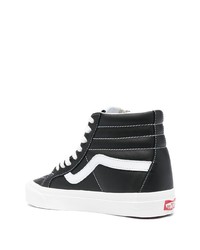 schwarze hohe Sneakers aus Leder von Vans