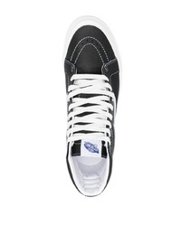 schwarze hohe Sneakers aus Leder von Vans