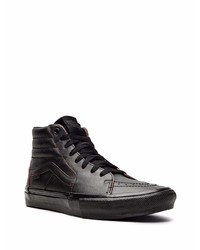 schwarze hohe Sneakers aus Leder von Vans