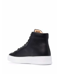 schwarze hohe Sneakers aus Leder von Philipp Plein