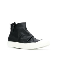 schwarze hohe Sneakers aus Leder von Cinzia Araia