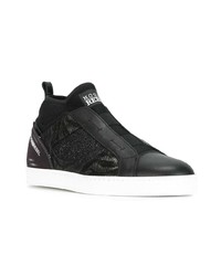 schwarze hohe Sneakers aus Leder von Hogan Rebel