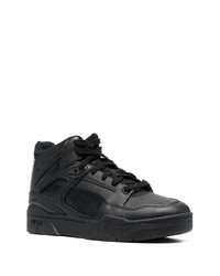 schwarze hohe Sneakers aus Leder von Puma