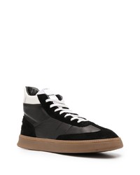 schwarze hohe Sneakers aus Leder von Spalwart