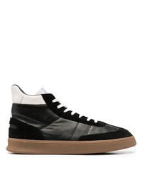 schwarze hohe Sneakers aus Leder von Spalwart