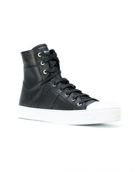 schwarze hohe Sneakers aus Leder von Amiri