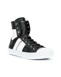 schwarze hohe Sneakers aus Leder von Amiri