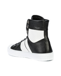 schwarze hohe Sneakers aus Leder von Amiri