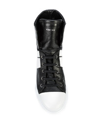 schwarze hohe Sneakers aus Leder von Amiri